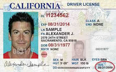 Image of California's Driver's License