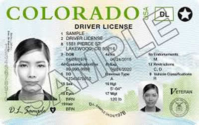 Image of Colorado's Driver's License